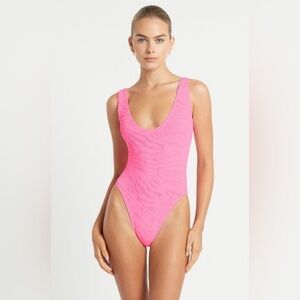 BWT Bond-Eye Pink Women's One Piece Swimsuit, One Size (XS-L)